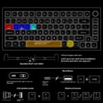 Heiji Snake Mechanical Keyboard Kit Aluminum Tuo Three-mode No Wired Bluetooth - Image 4