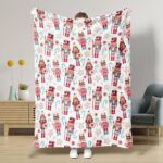Nutcracker Pattern Blanket Boy Girl Christmas Gift Four Seasons Universal Suitable For Bed Sofa Decoration - Image 10
