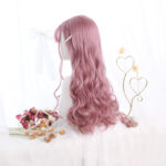 Long Curly Hair Fashion Full Headgear Air Bangs Chemical Fiber Wig - Image 4