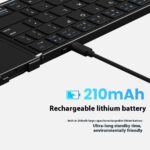 Mobile Phone Tablet Folding Bluetooth Keyboard Portable Mute - Image 2