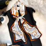 Ink Painting Boxer Small Silk Scarf Fashion Decoration - Image 6