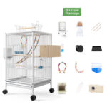 Parrot Xuanfeng Bird Cage With Feeder Toy Grass Nest Breeding Box - Image 10