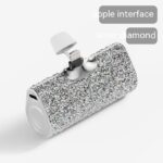 Diamond Pocket Capsule Emergency Power Bank Diamond-embedded Mini Lipstick Small Portable Power Source - Image 6