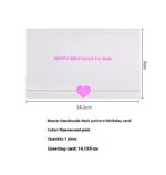 Handmade Dark Pattern Blessing Handwritten Folding Greeting Card - Image 7