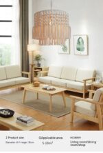 Living Room Bedroom Decoration Cotton Thread Creative Personality Pastoral Style Woven Chandelier - Image 8