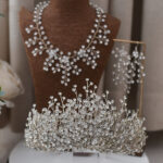 Bridal Headdress Handmade Exquisite Crystal Crown - Image 5