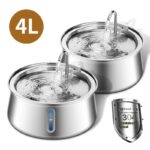 Pet 4L Water Drop Large Capacity With Window Stainless Steel Water Dispenser - Image 5