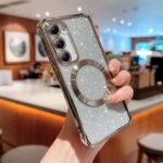 Magnetic Plating Transparent Solid Color Phone Case - Image 3