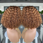 Cross-border E-commerce Exclusively For Ombre Curly Bobo1b30 Human Hair Lace Wig - Image 5