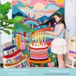 Birthday Party Layout Cake Hanging Cloth Children Background Wall - Image 8