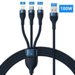 3 In 1 USB C Cable For IPhone 14 Pro 11 Charger Cable 100W - Image 8