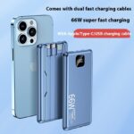 PD66W Fast Charge Power Bank 20000 MA Large Capacity With Cable Mobile Power Supply