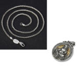 925 Sterling Silver Six-Character Mantra Turning Bronze Pendant - Image 6