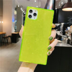 Glitter Square Fluorescent Silicone Phone Case - Image 6