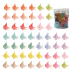 Glitter Mini Butterfly Hair Claw Clips, Sparkly Colorful Hair Accessories For Girls And Women - 90s Y2K Cute, Small, Tiny Clip In 14 Assorted Colors, Set Of 50 Glitter - Image 5