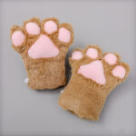 Japanese Cute Adorable Plush Cosplay Performance Props Net Red Cat Paw Gloves - Image 5