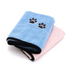 Solid Color Printed Microfiber Pet Towel - Image 3