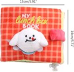 Interactive Sniff Mat Cute Slow Feeder Dog Snuffle Book Interactive Dog Toys Dog Feeding Mat Squeaky Snuffle Mat Puzzle Reducing Boredom Preventing Obesity - Image 4