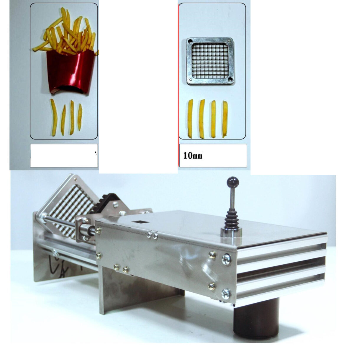 Stainless Steel Commercial Electric Potato Carrot Cucumber Potato Slicer - Image 3