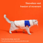 Winter Warm Pet Kitten Turtleneck Zipper Velvet Vest Winter Cold Vest - Image 4