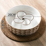 Ceramic Slow Feeder Dog Bowl Slow Feeder Dog Bowl For Medium Large Anti-Choking Slow Eating Dog Bowl Non Slip Dog Bowl Slow Feeder - Image 10