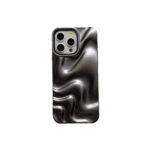 All-inclusive Matte Black Water Ripple Phone Case - Image 5