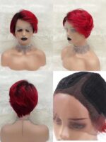 T-shaped Bob Head Wizard Cut Wig Can Be Hot Dyed - Image 2