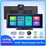 Smart Screen Front And Back Dual Recording 1080P Streaming Media Mobile Phone Projection Carplay Recorder - Image 2