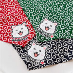 Tang Grass Pattern Lace Triangle Pet Scarf - Image 3