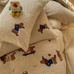 Four-piece Cashmere Winter Cartoon Extra Thick - Image 4