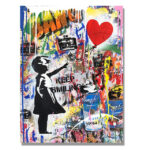Graffiti Banksy Digital Oil Painting Living Room Bedroom Mural - Image 7