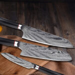 Damascus Steel Knife Chef's Knife Set Knife - Image 2