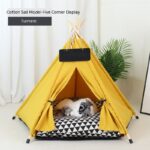 Pet Tent Cat House Removable And Washable Kennel Cat Villa Semi-enclosed Insulation Cat Nest Foldable Cat Tents - Image 4