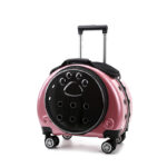 Small Pet Trolley Bag Portable Dog Diaper Bag Transparent Shoulders Cat Bag Space Capsule - Image 4