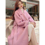 Light Luxury Thick Rabbit Fur Silk Double-faced Woolen Goods Coat - Image 6