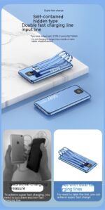 66W Super Fast Charge Power Bank With Cable 20000 MA - Image 8