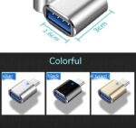 Type-c To Usb30 USB With Indicator Light Mobile Phone Mouse Keyboard Sound Card Car Charger OTG Adapter - Image 2