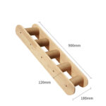 Pet Cat Climbing Frame Wall Type Solid Wood Wall Hanging Platform Ladder Pets Accessories - Image 8