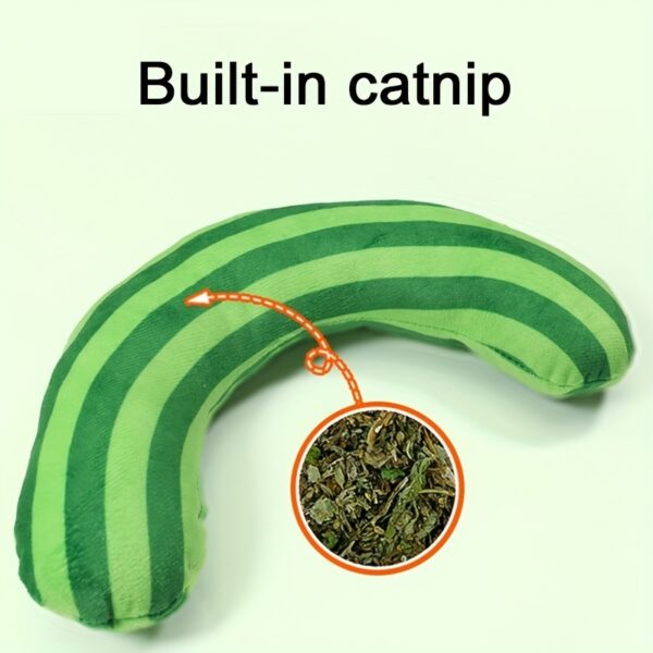 Cat Toy Set Cat Noise Toy With Built In Catnip Striped Pattern Cat Pillow