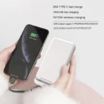 Folding 5W Fast Charge 10000 MA With Light Mirror Power Bank - Image 2