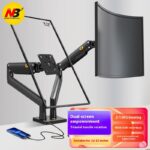 Computer Dual Screen Monitor Smart Desktop Up And Down Lifting Display Rack - Image 9