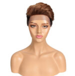 Front Lace Wig All Real Hair Short Headgear - Image 4