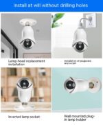 Dual Band Outdoor Night Vision High-definition Light Bulb Monitoring Wireless - Image 9