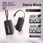 Large Capacity Digital Display Fast Charge Portable With Cable Portable Battery For Mobile Phones - Image 4