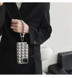 Niche Premium Silver Chain Three-dimensional Love For Apple Phone Case - Image 4