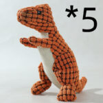 Dog Bite Resistant Plush Sounding Toy Dinosaur - Image 9
