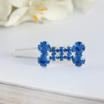 Rhinestone Dog Bone Barrettes Pet Decorations - Image 3