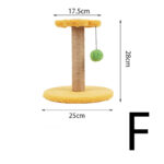Small Cat Climbing Frame Cat Scratching Ball Sisal Column Resistant To Scratching And Biting - Image 7
