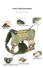 Pet Harness Dog Tactical Chest And Back - Image 3