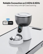 Automatic Cat Feeder With Camera, 1080P HD Video, Night Vision, 5G WiFi, 2-Way Audio, 10s Voice Recorder, Low Food & Blockage - Image 4